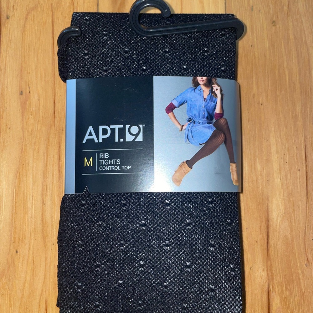 APT. 9 Black Rib Tights